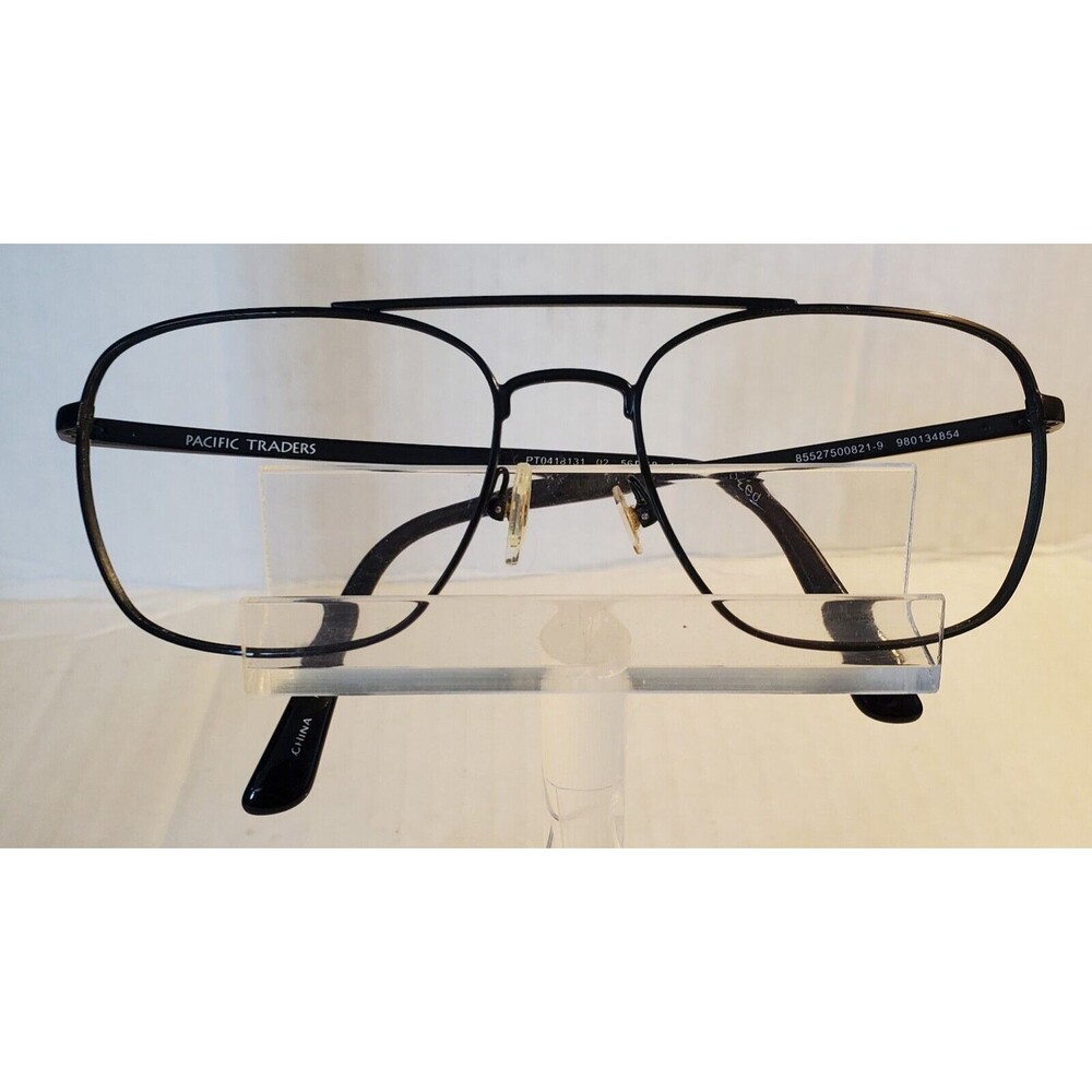 Pacific Traders Sunglasses Black Metal Unisex 56-18-140 Frames Only